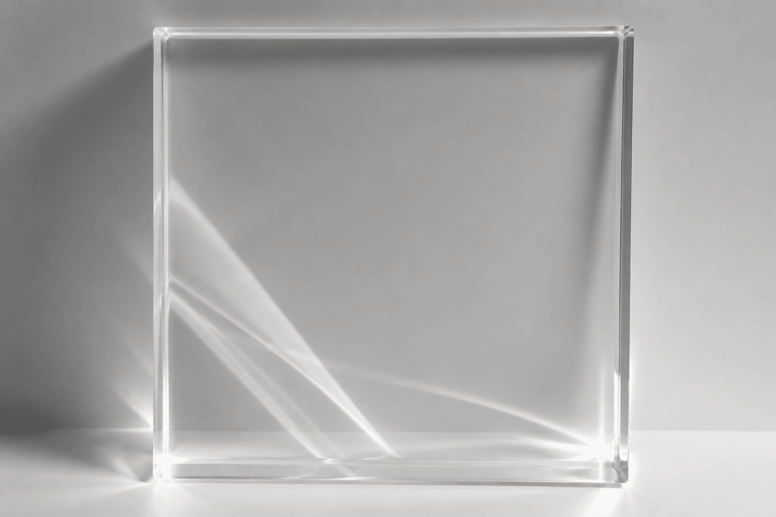 Clear Acrylic material finish